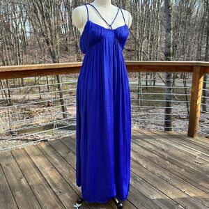Anthropologie Blue Formal Dress